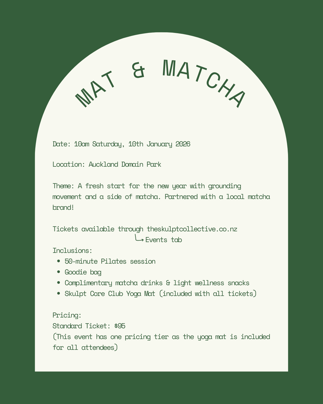 New Year Mat & Matcha Pilates Pop-Up (January 10th 2026)